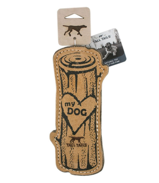 L.L.Bean Best Seller | Natural Leather & Wool Love My Dog Log Dog Toy